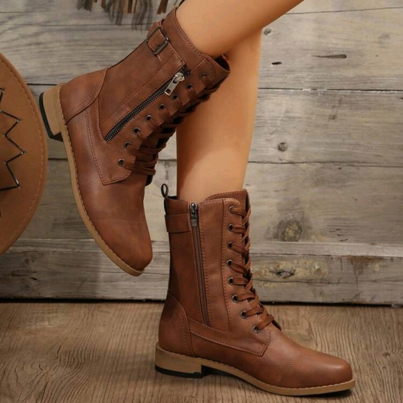 Women's Fashionable Outdoor Spring And Autumn Boots - Picture 3 of 5
